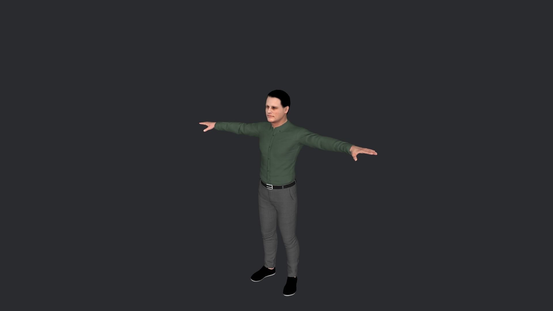 Jean-claude Van Damme Hyper Realistic Full Body Rigged Character 3D model_3