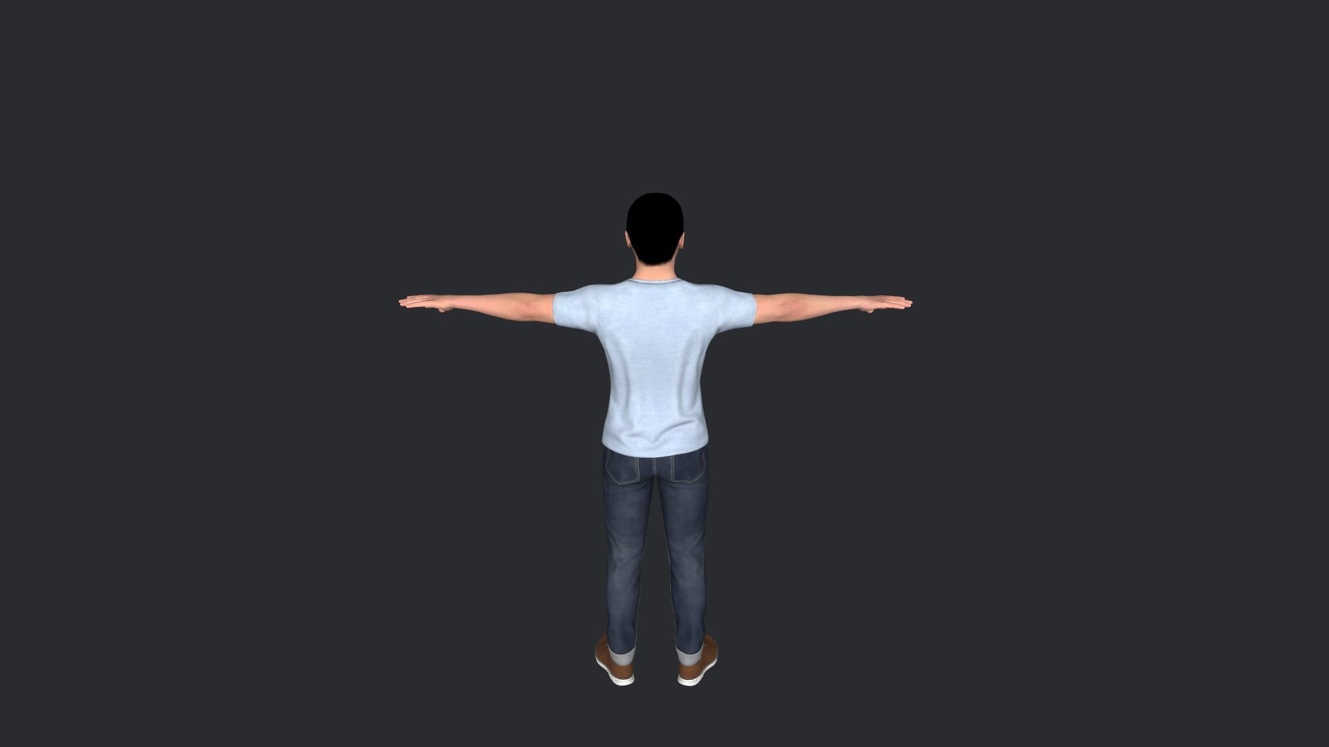 Jean-claude Van Damme Hyper Realistic Full Body Rigged Character 3D model_9