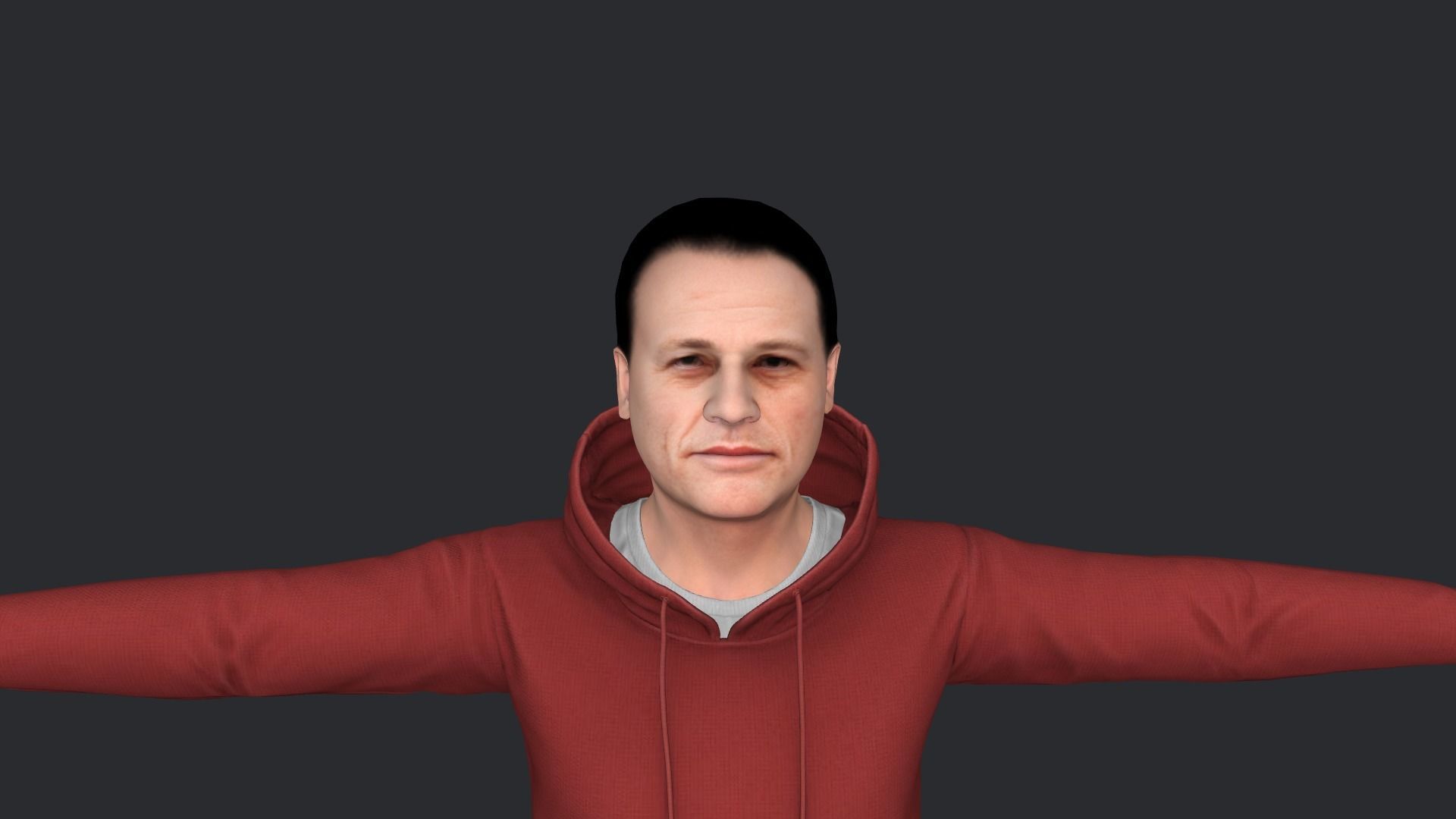 Jean-claude Van Damme Hyper Realistic Full Body Rigged Character 3D model_10