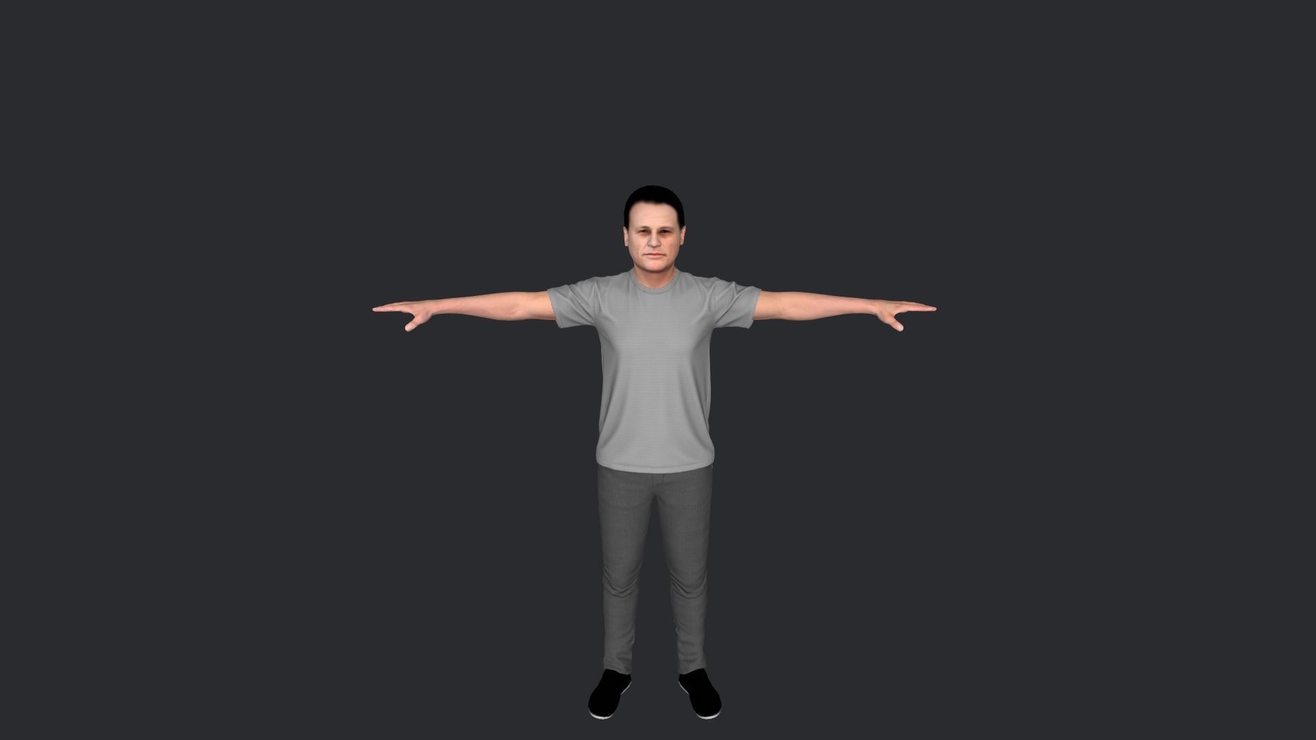 Jean-claude Van Damme Hyper Realistic Full Body Rigged Character 3D model_18