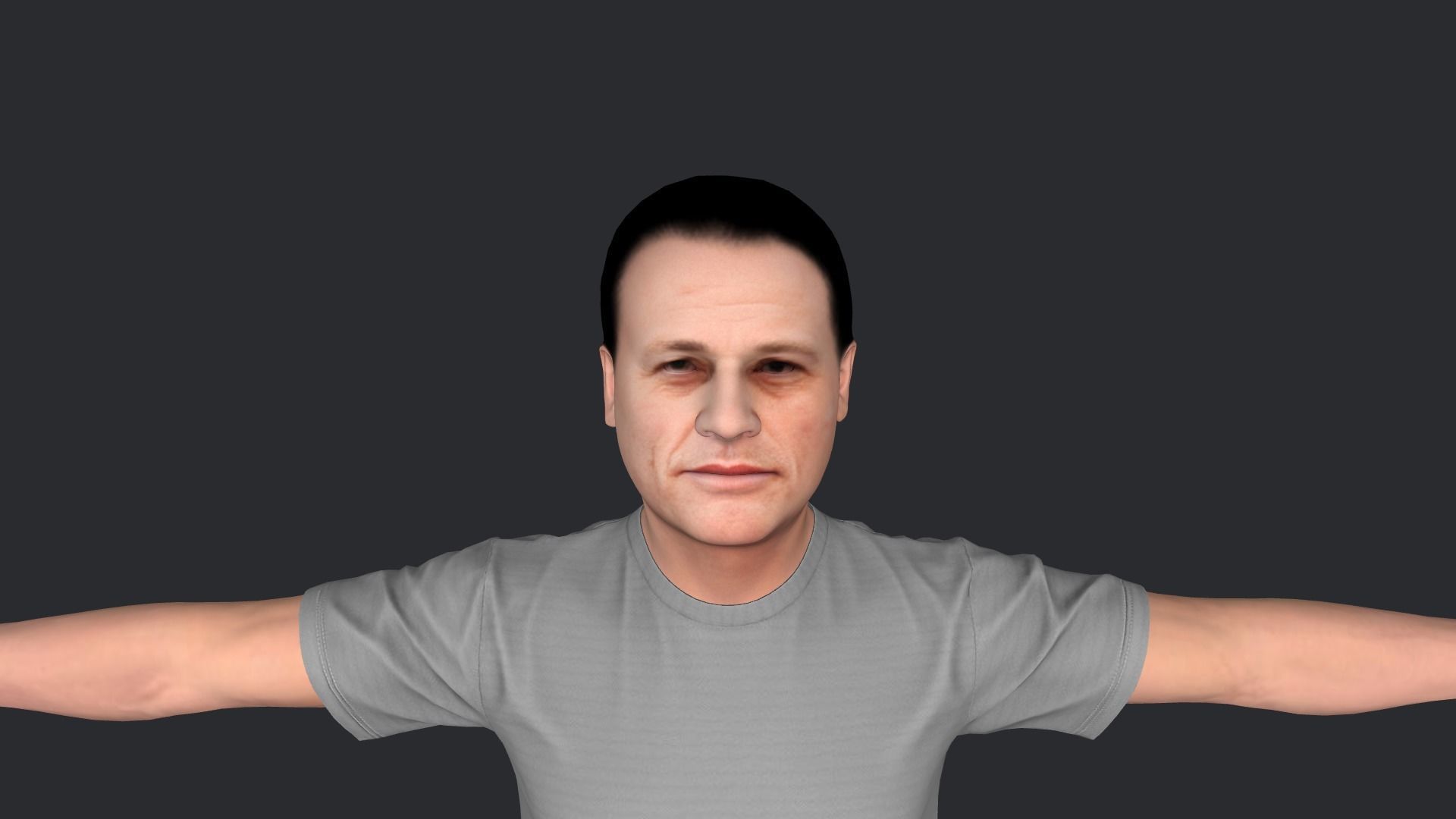 Jean-claude Van Damme Hyper Realistic Full Body Rigged Character 3D model_16