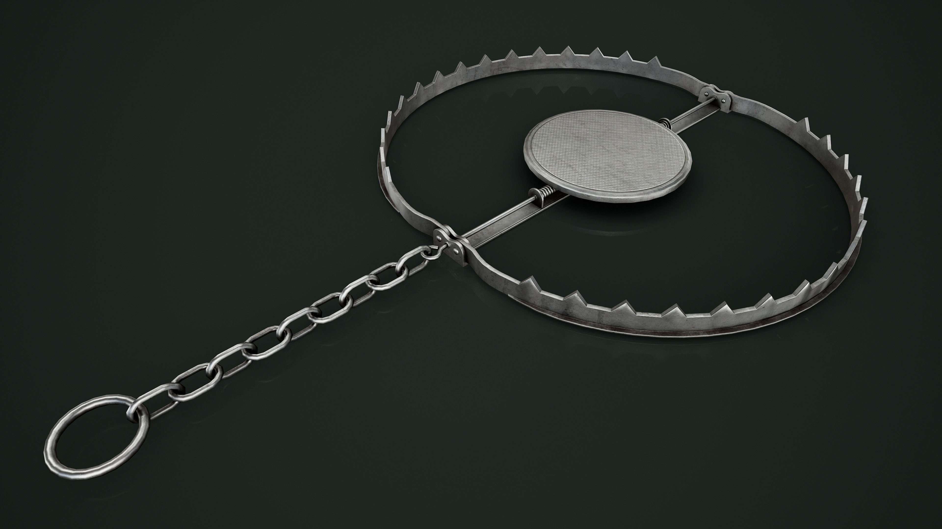 Set of 2 Animal Trap Low-poly 3D model_4