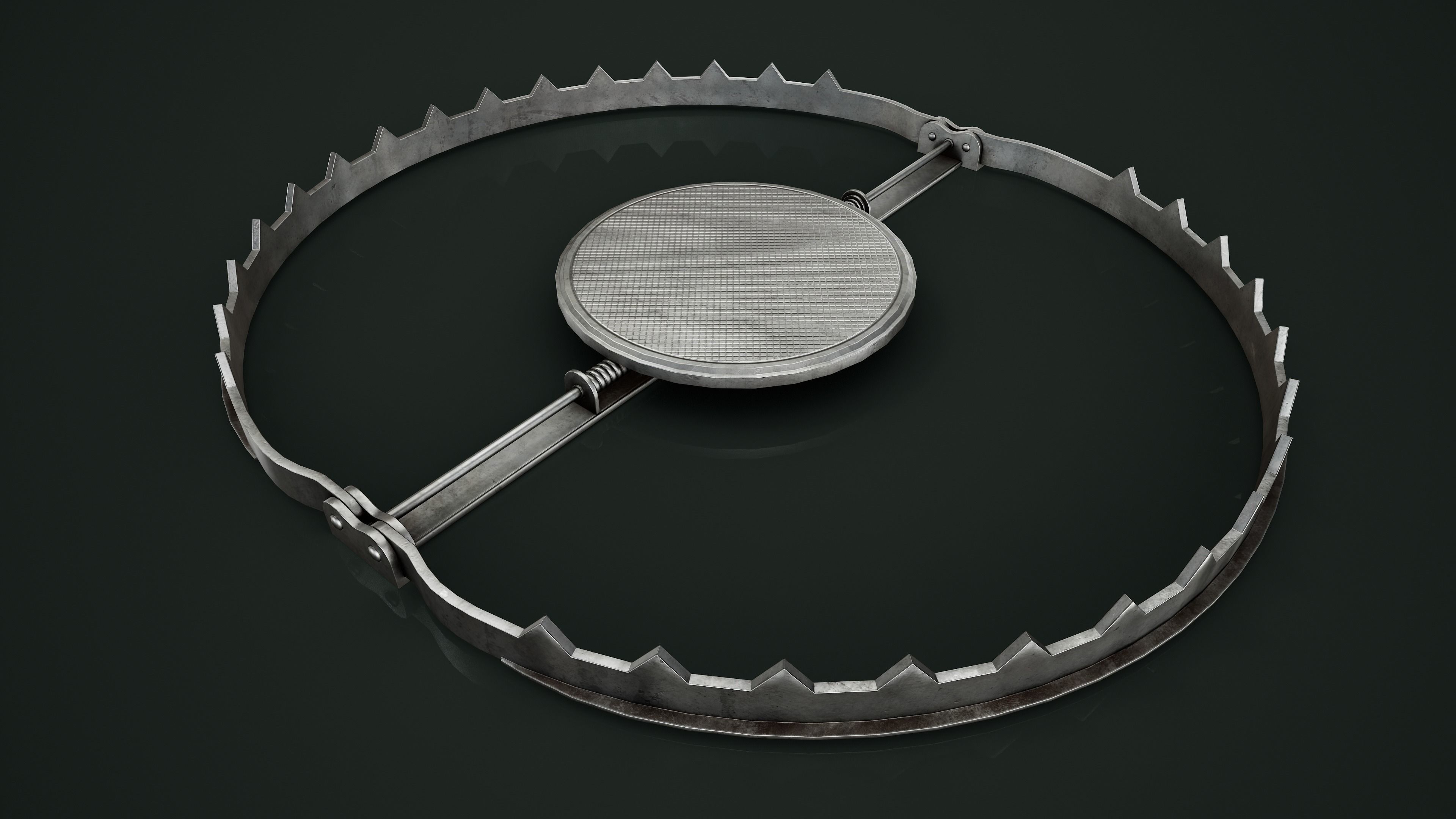 Set of 2 Animal Trap Low-poly 3D model_6