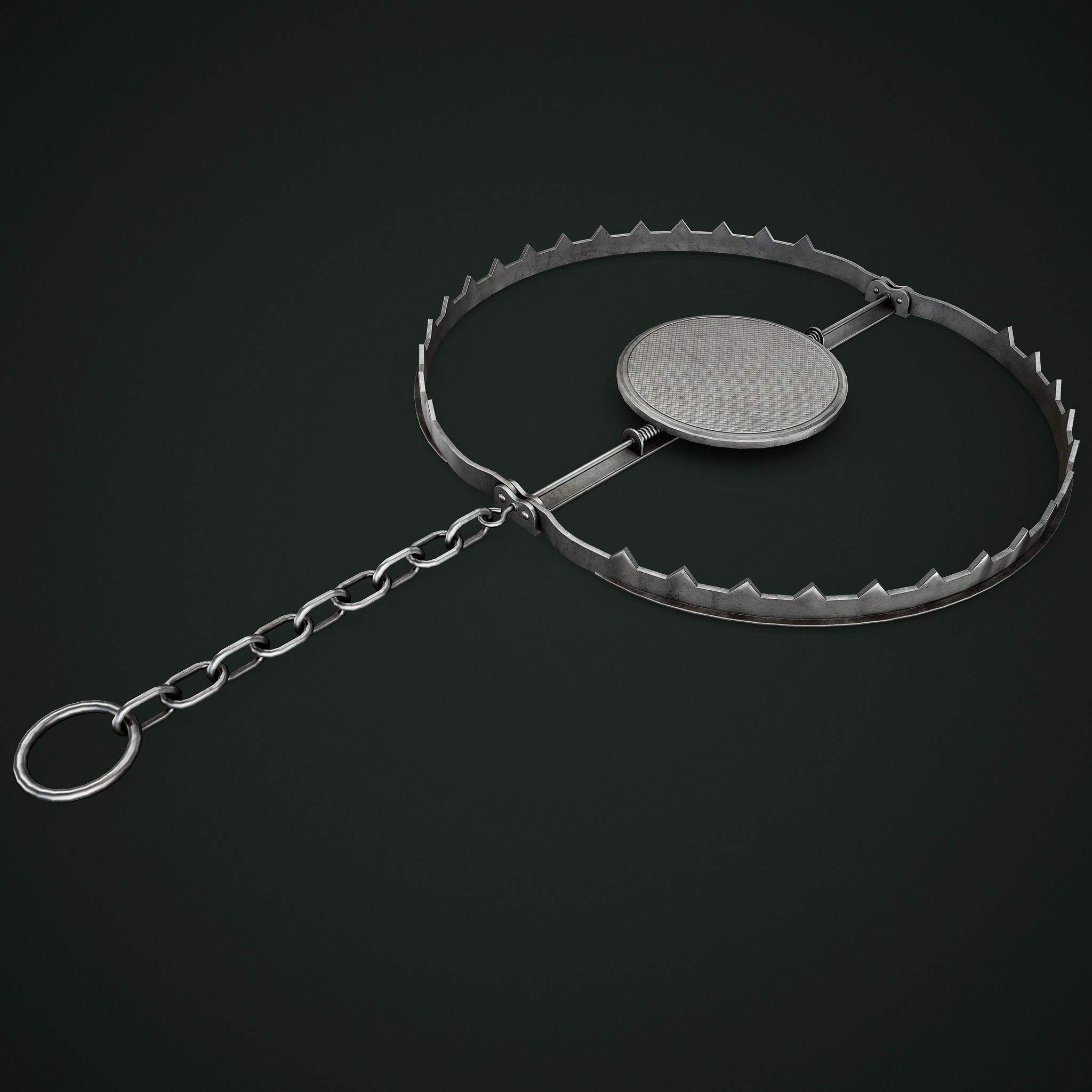 Set of 2 Animal Trap Low-poly 3D model_2