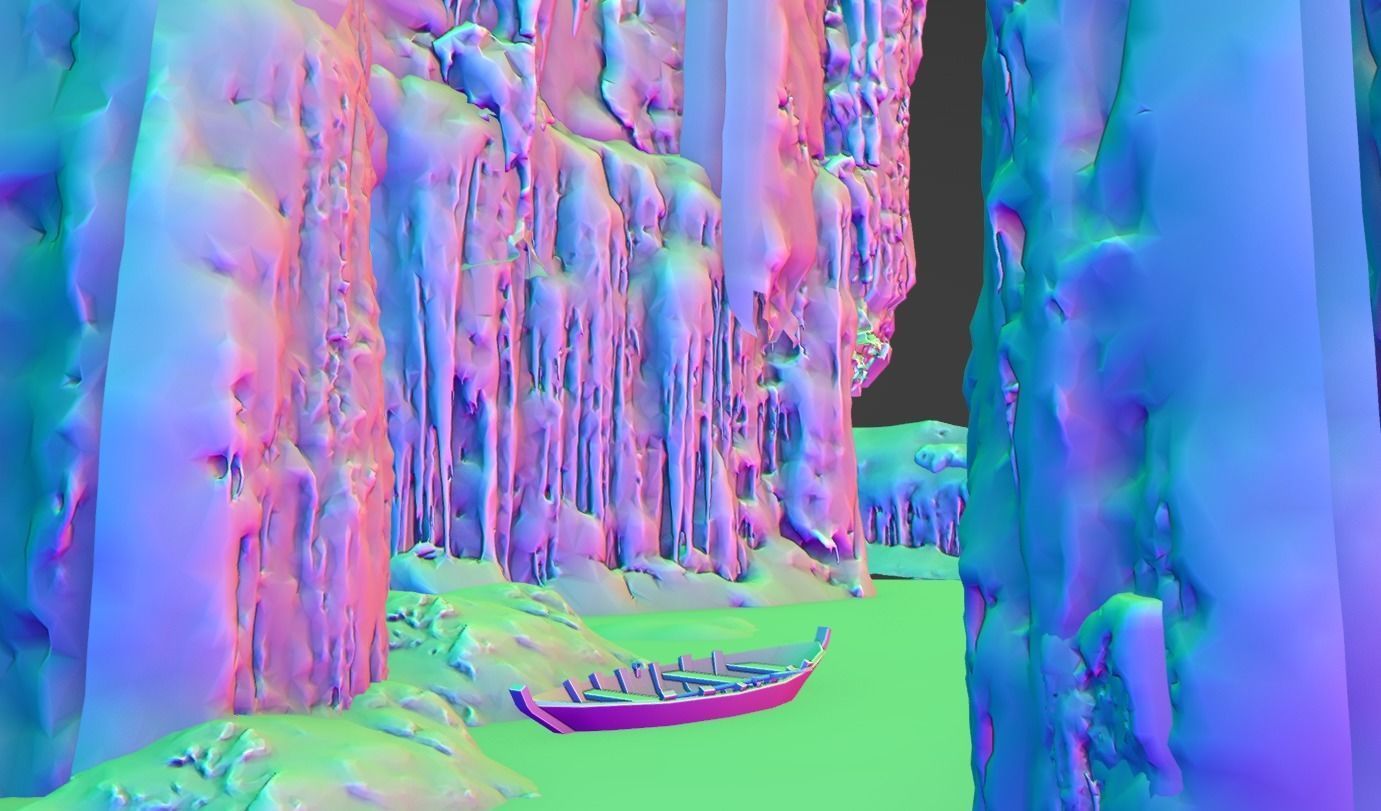 High quality  Iceberg environment  Low-poly 3D model_6