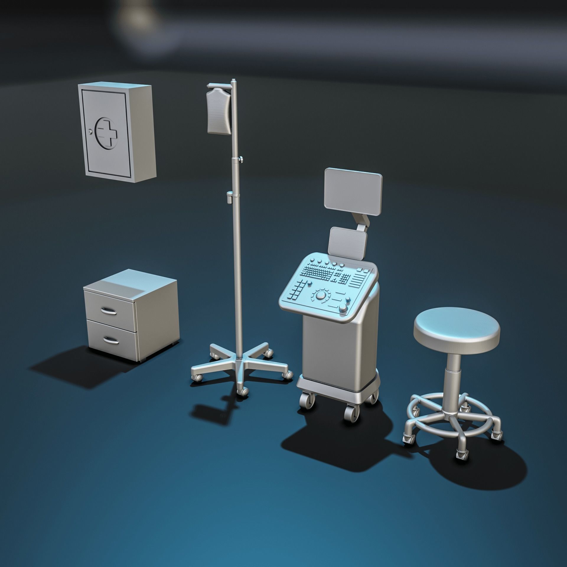 Hospital Medicine Diorama Pack 3D print model_4