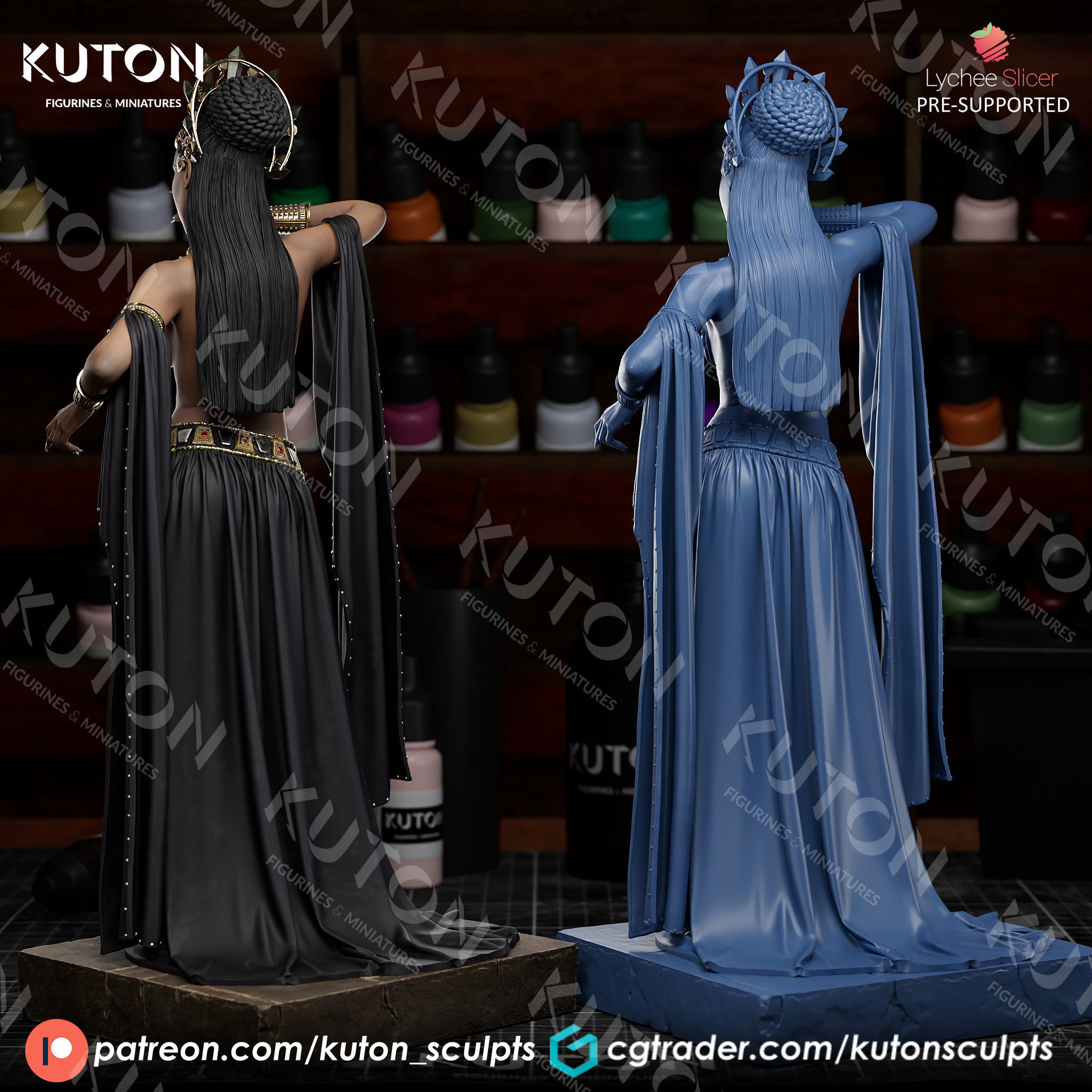 Queen Akasha 3D print model_4