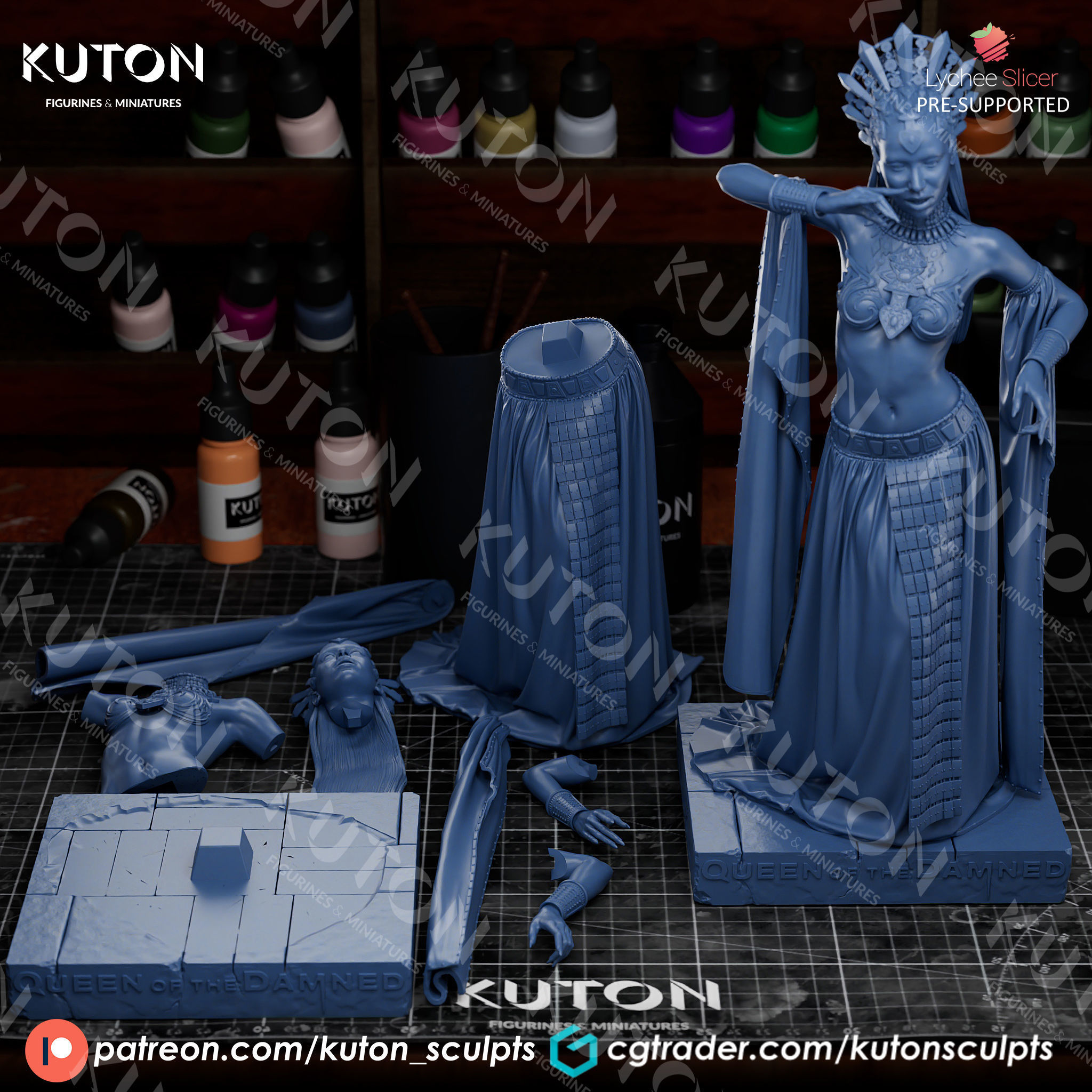 Queen Akasha 3D print model_7