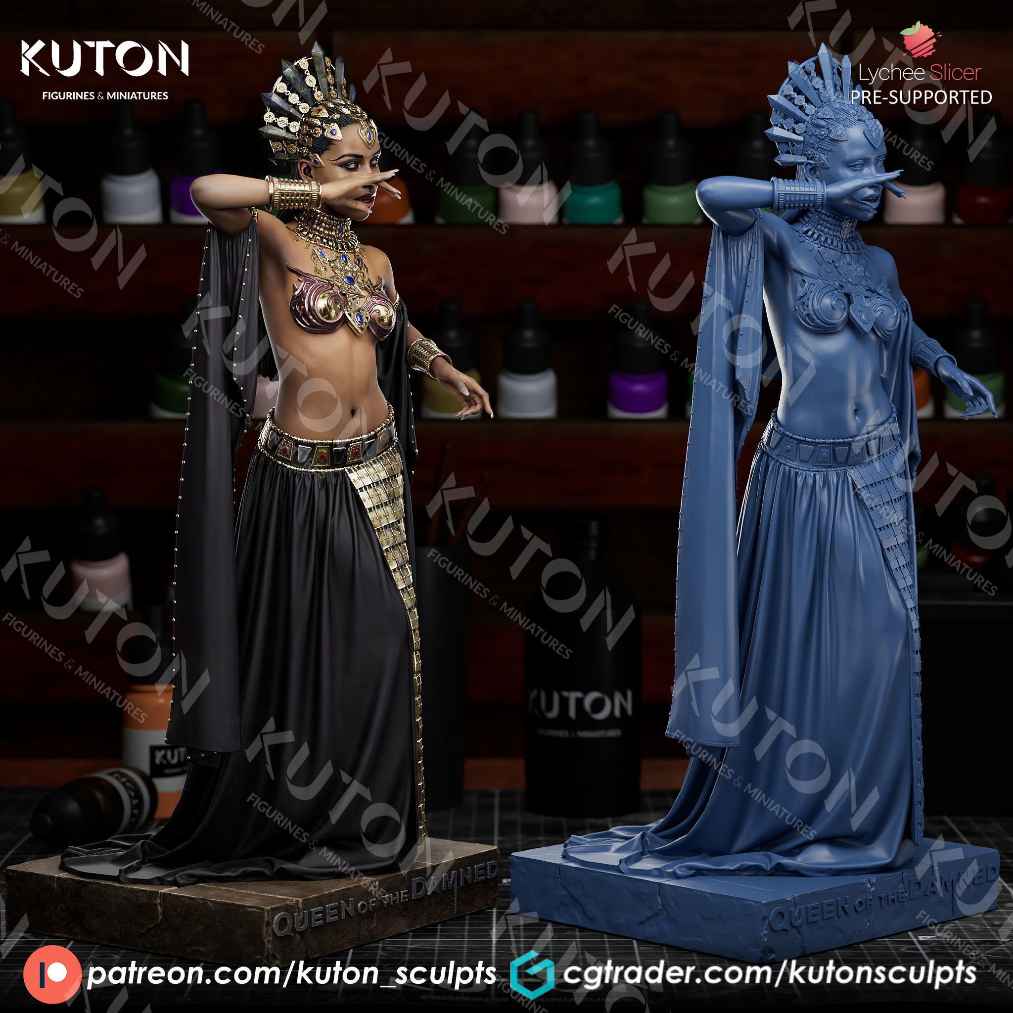 Queen Akasha 3D print model_6