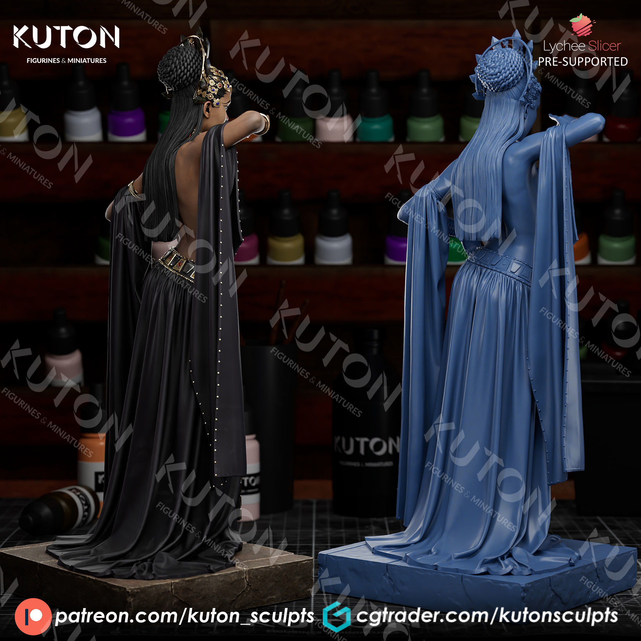 Queen Akasha 3D print model_5