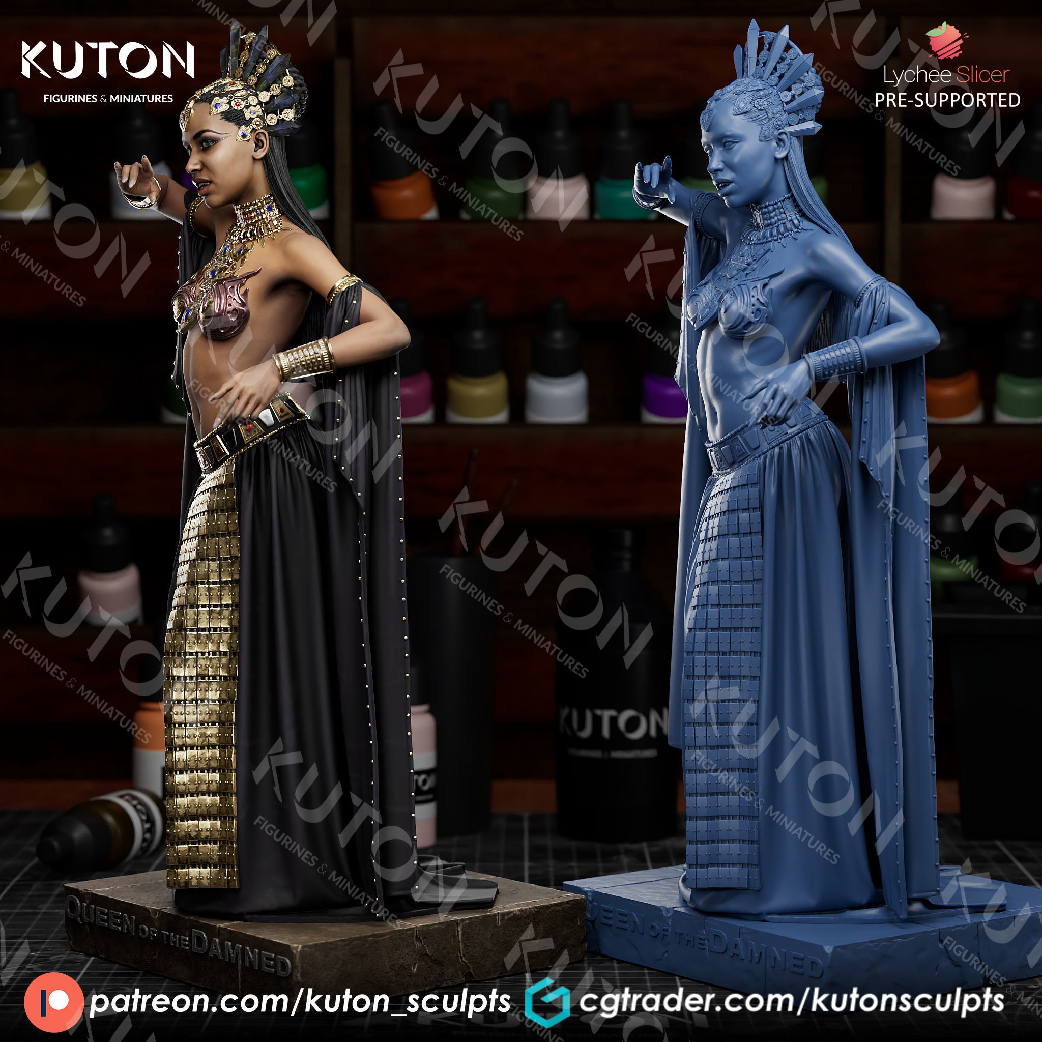 Queen Akasha 3D print model_3
