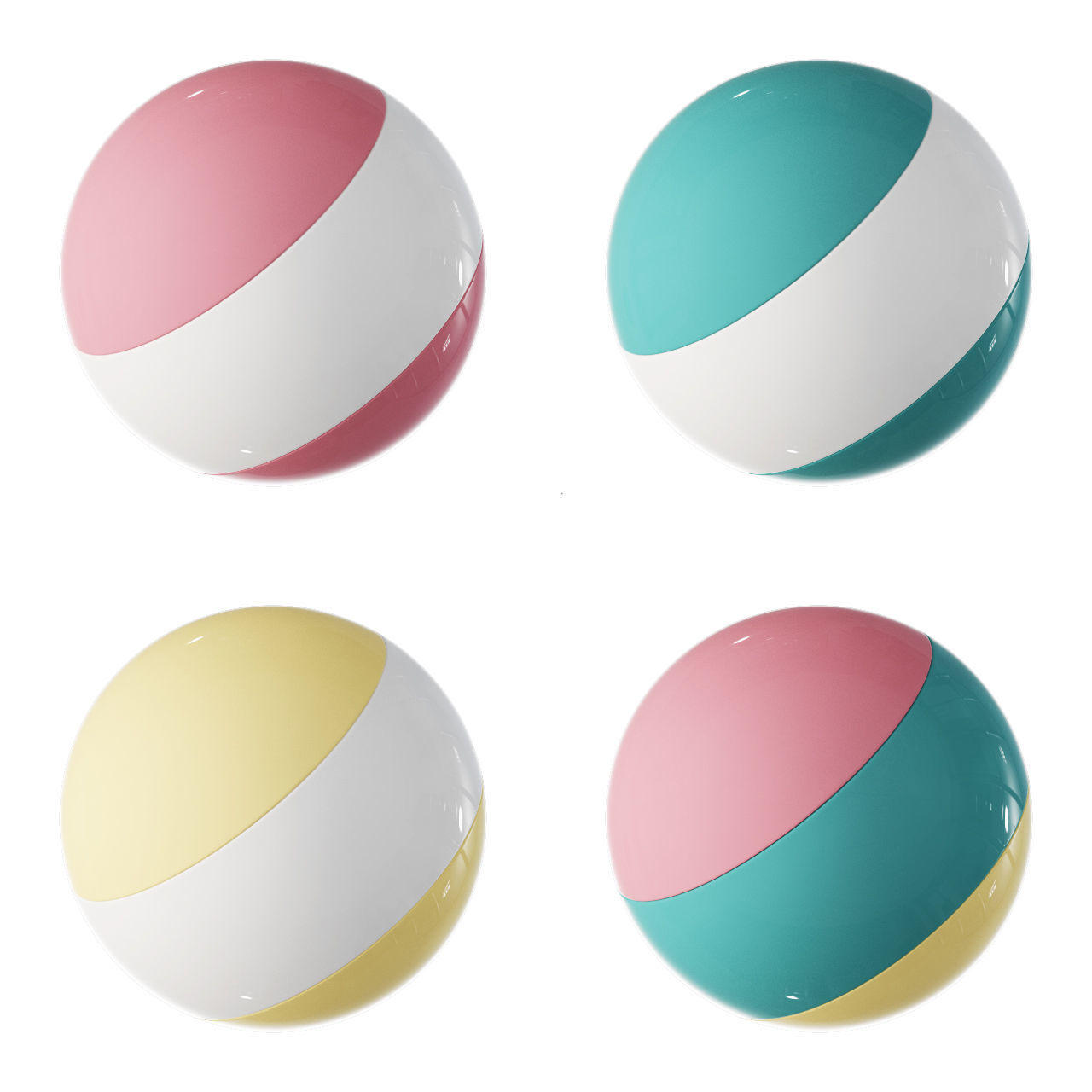 Roche Bobois bombom coffee table 3D model_8