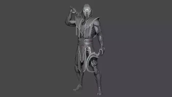Noob Saibot Low-poly 3D model