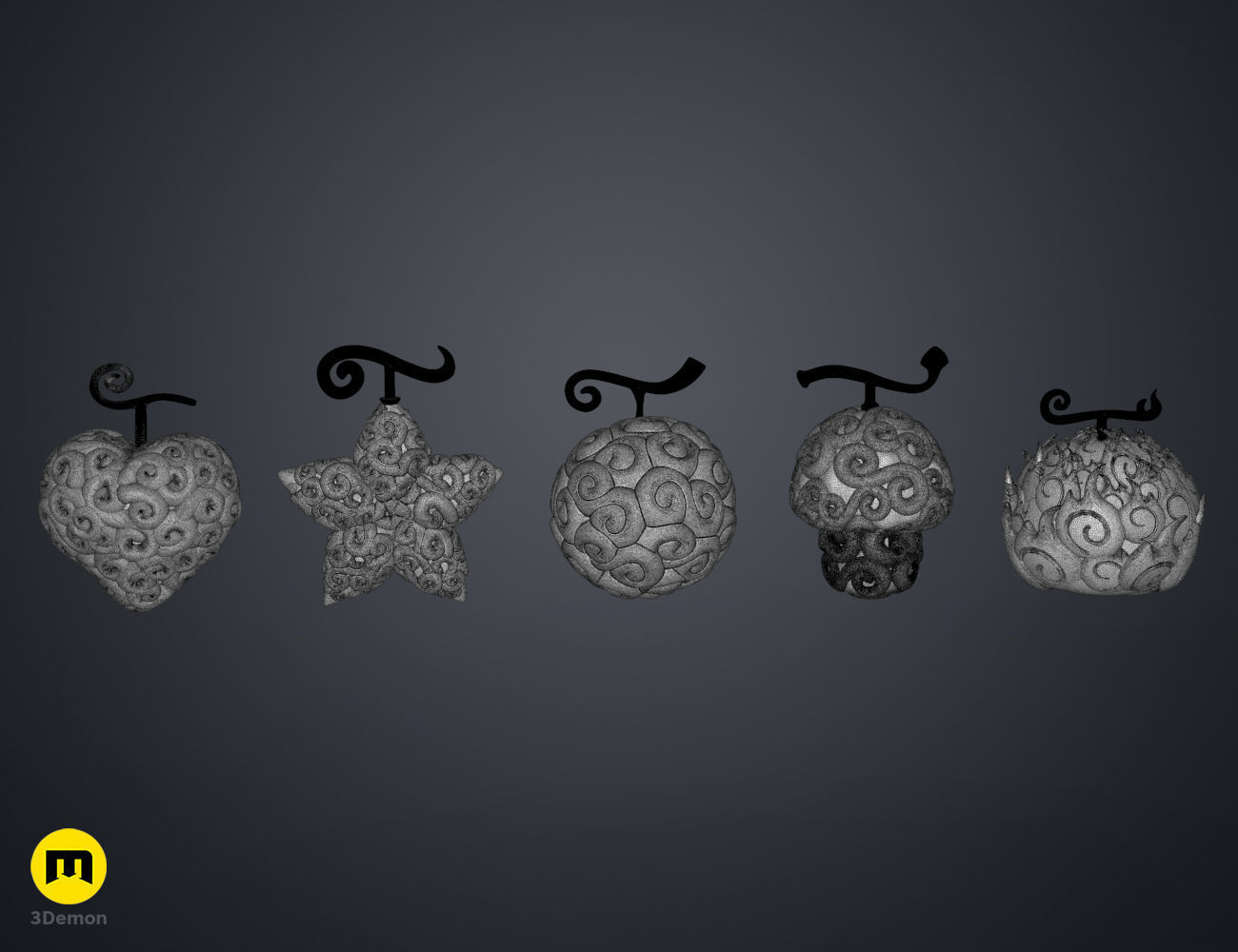 Devil Fruit Decorations One Piece 3D print model_16