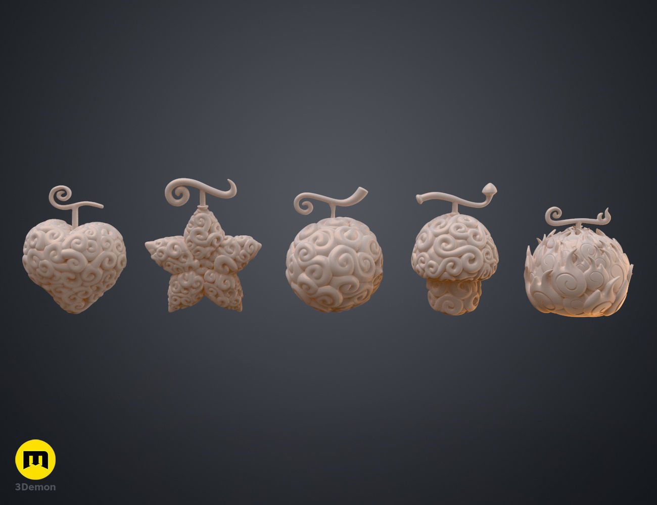 Devil Fruit Decorations One Piece 3D print model_3