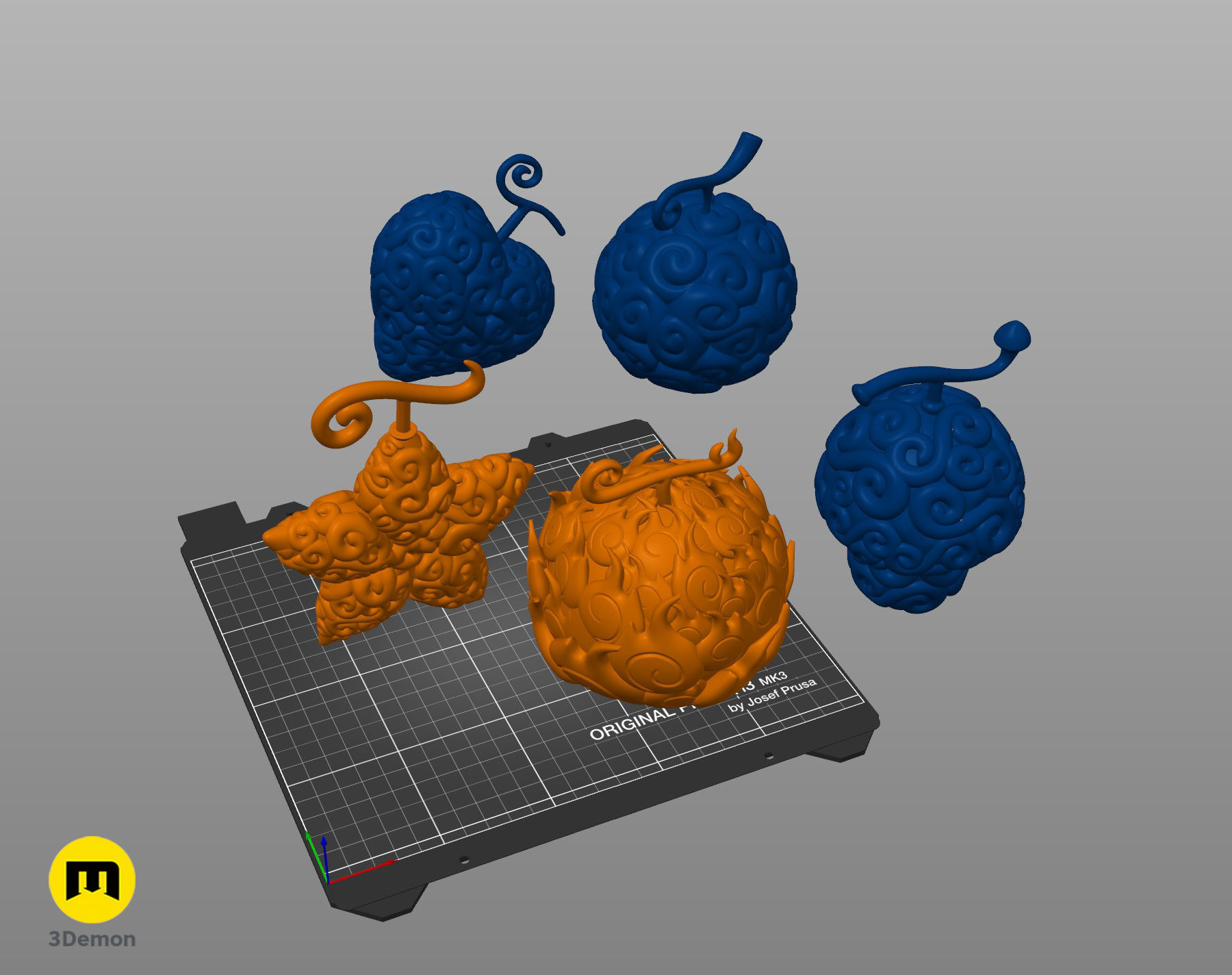Devil Fruit Decorations One Piece 3D print model_12