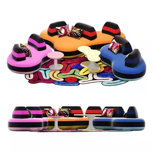 roche bobois bombom sofa set 2