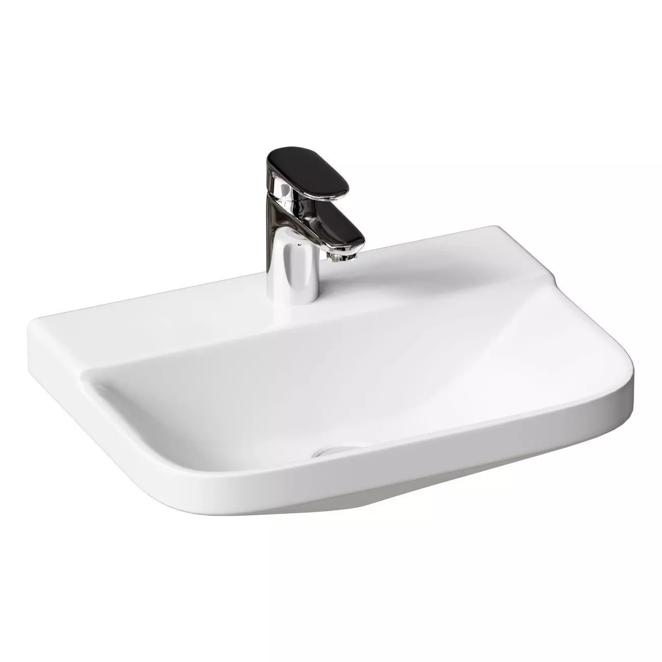 Hanging sink Duravit P3 Comforts 0716450000 3D model_0