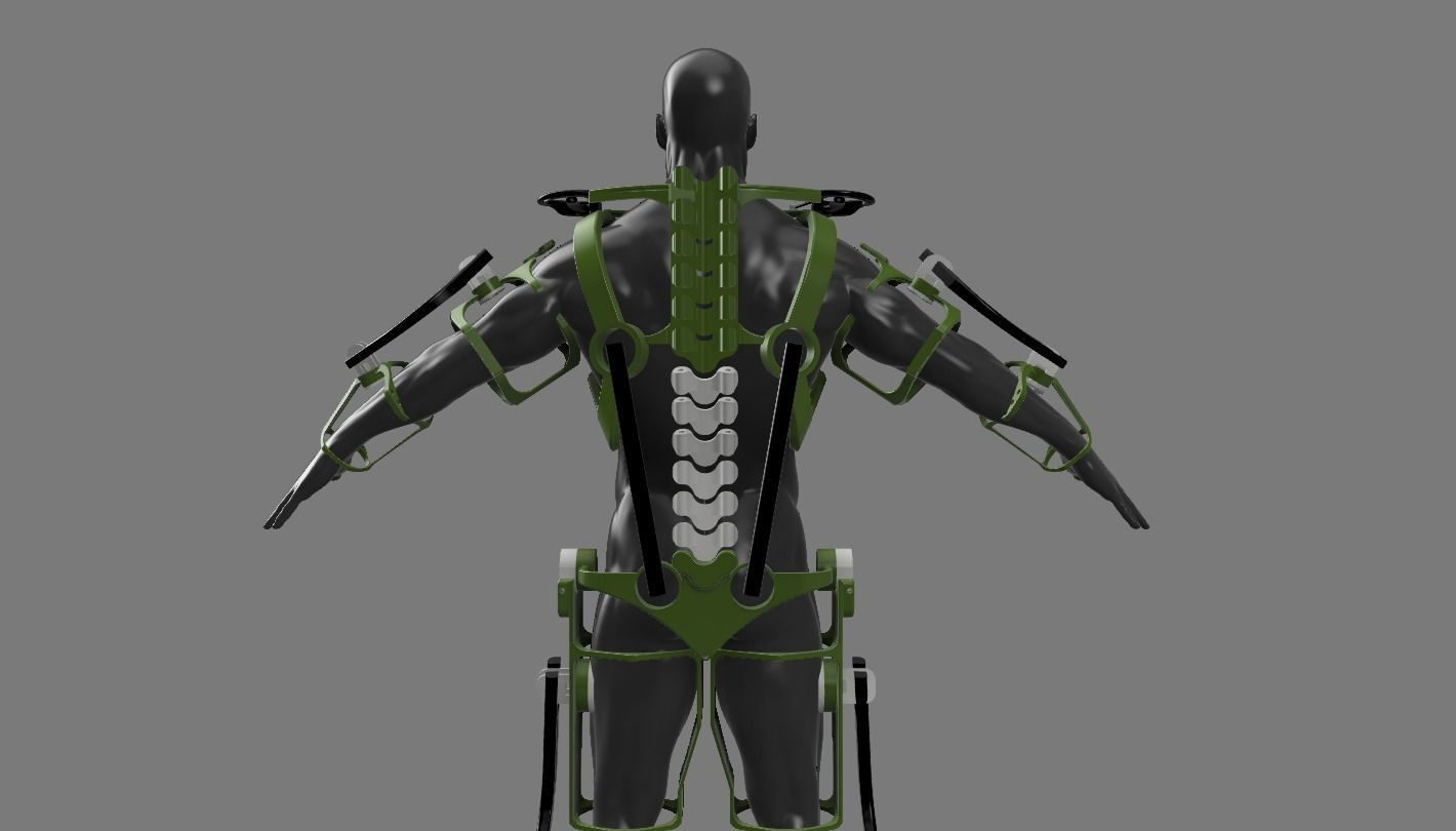 EXOSKELETON SUIT 3D print model_6