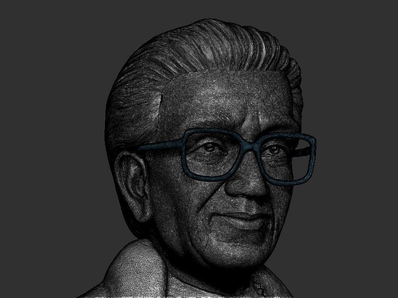Bala Sahab Thakre Bust 3D print model_18