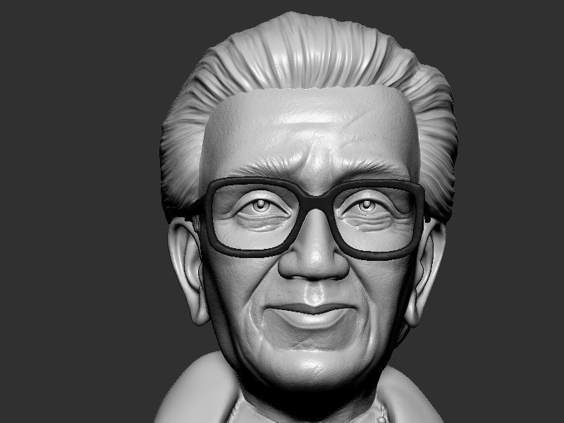 Bala Sahab Thakre Bust 3D print model_8