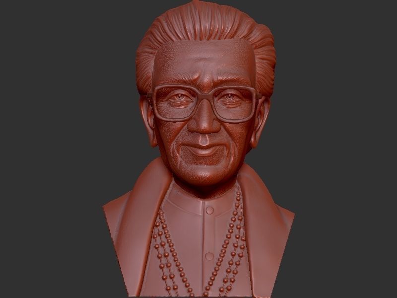 Bala Sahab Thakre Bust 3D print model_10