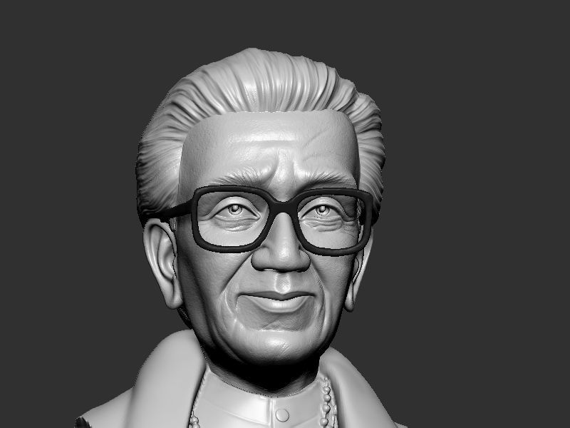 Bala Sahab Thakre Bust 3D print model_1