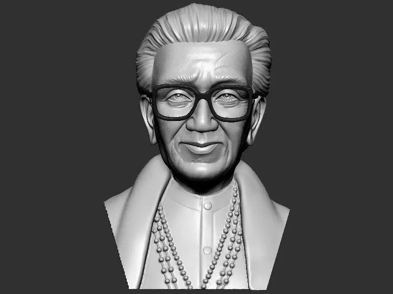 Bala Sahab Thakre Bust 3D print model_0