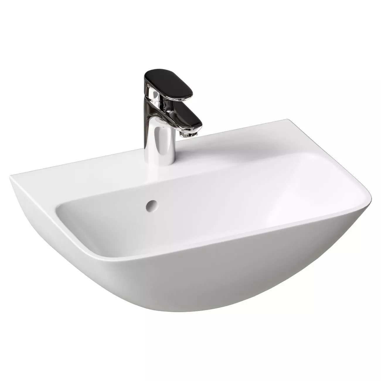 Hanging sink Duravit Me by Starck 0719450010 3D model_0