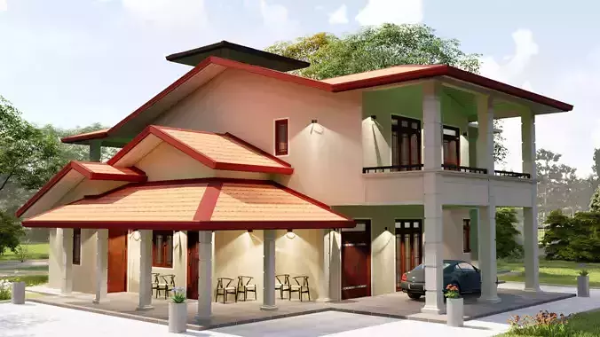 Resident building 8 3D model