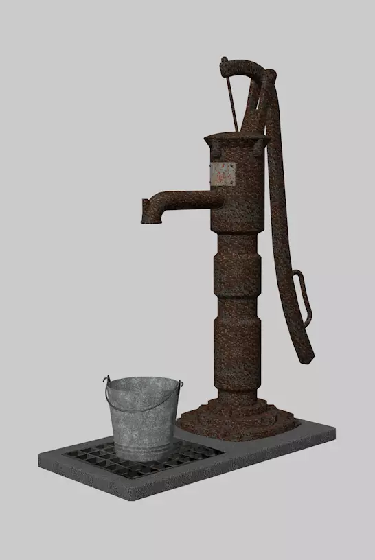 Old Pump Free 3D model_0