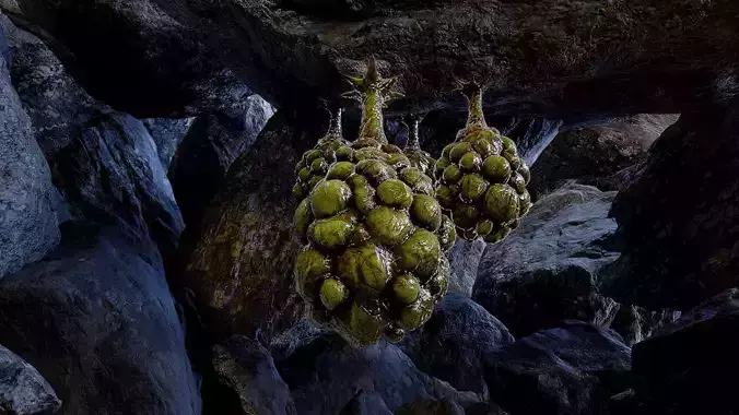 Alien Egg 2  Low-poly 3D model