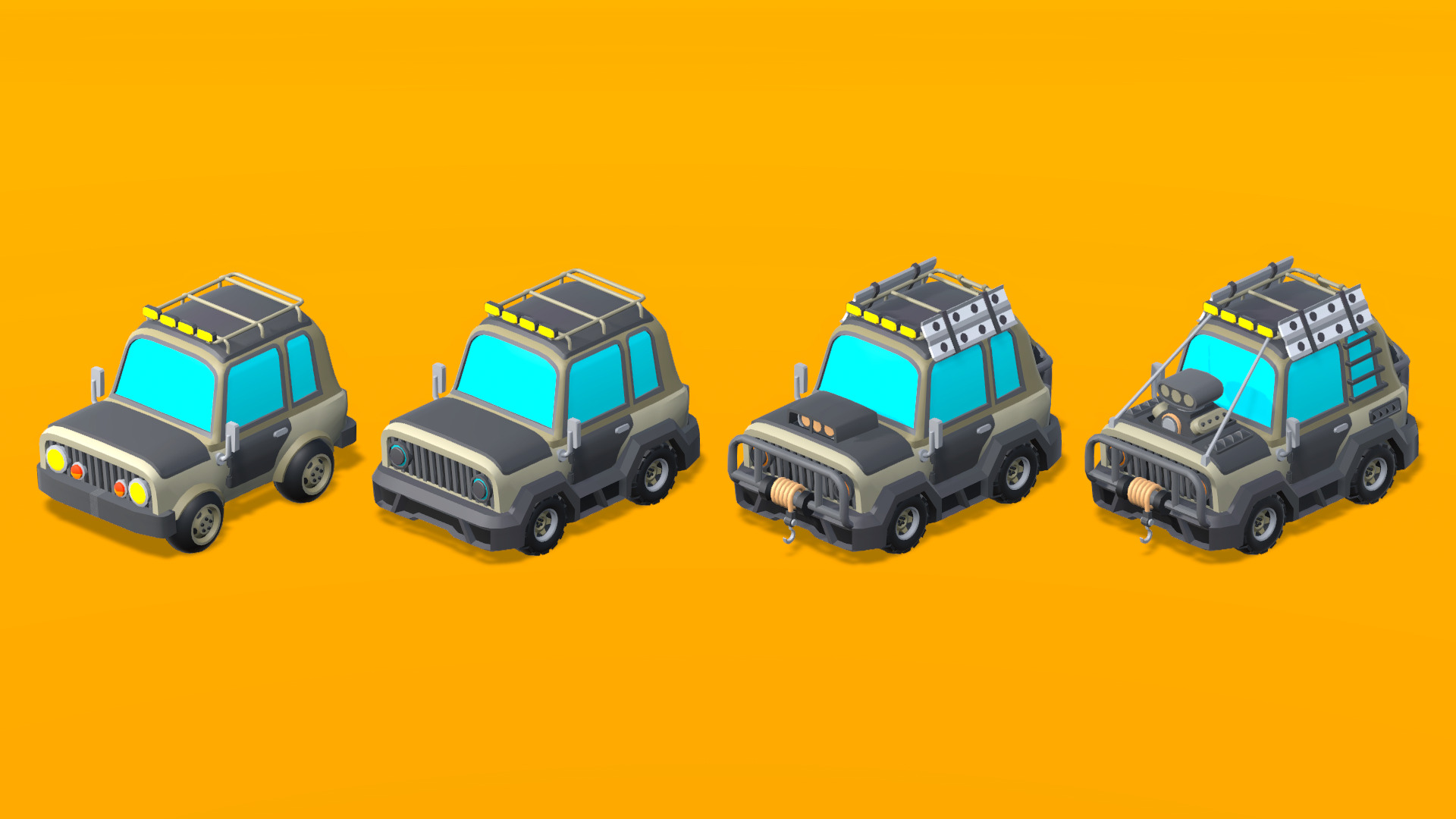 Vehicles Full Pack - Low Poly Cars - 100 Cars Low-poly 3D model_27