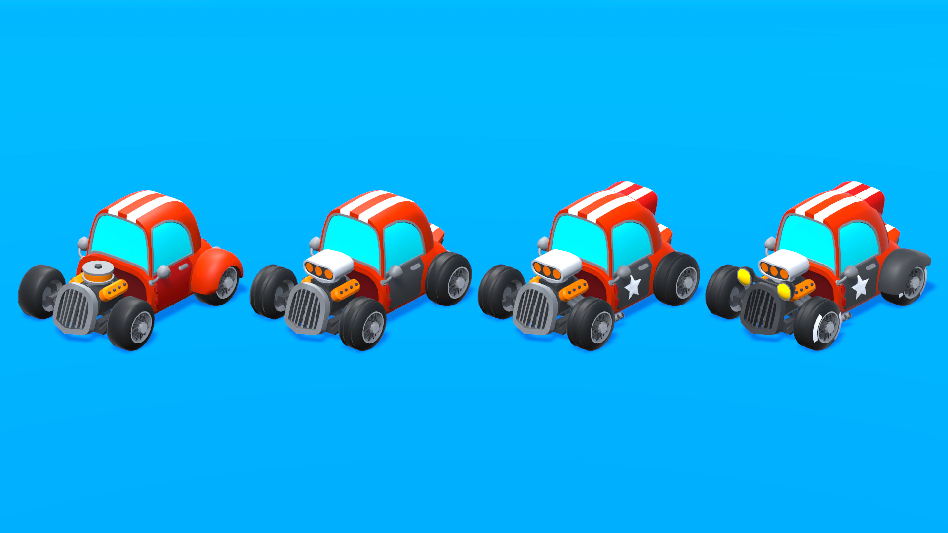 Vehicles Full Pack - Low Poly Cars - 100 Cars Low-poly 3D model_8