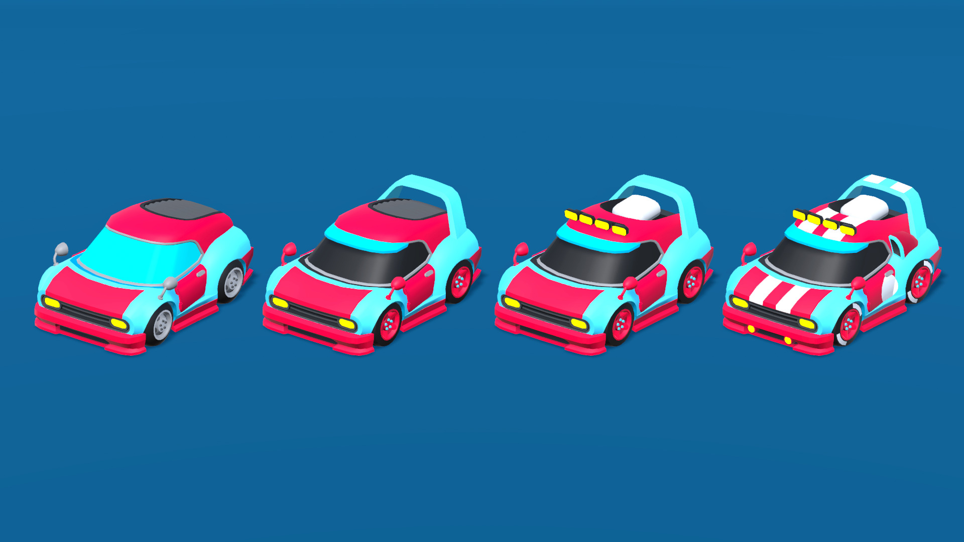 Vehicles Full Pack - Low Poly Cars - 100 Cars Low-poly 3D model_18