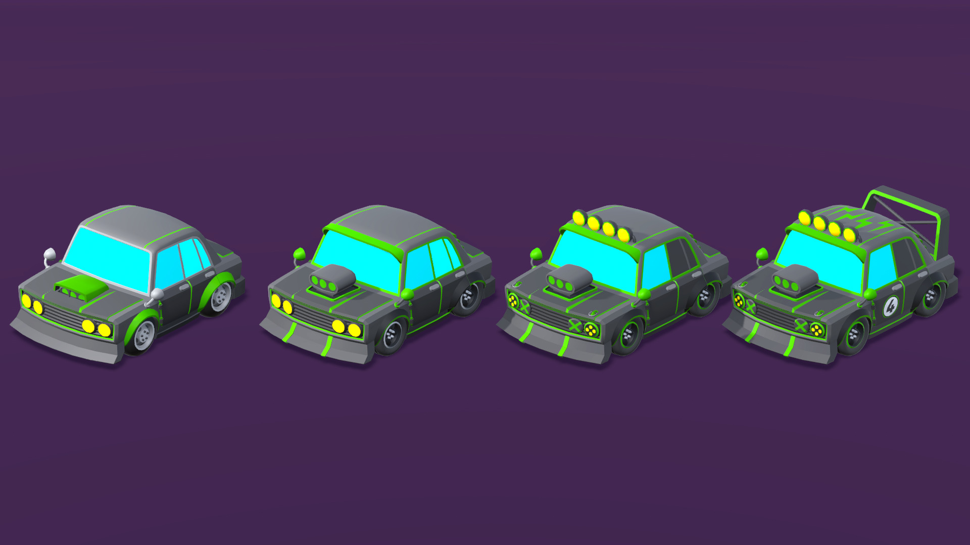 Vehicles Full Pack - Low Poly Cars - 100 Cars Low-poly 3D model_19