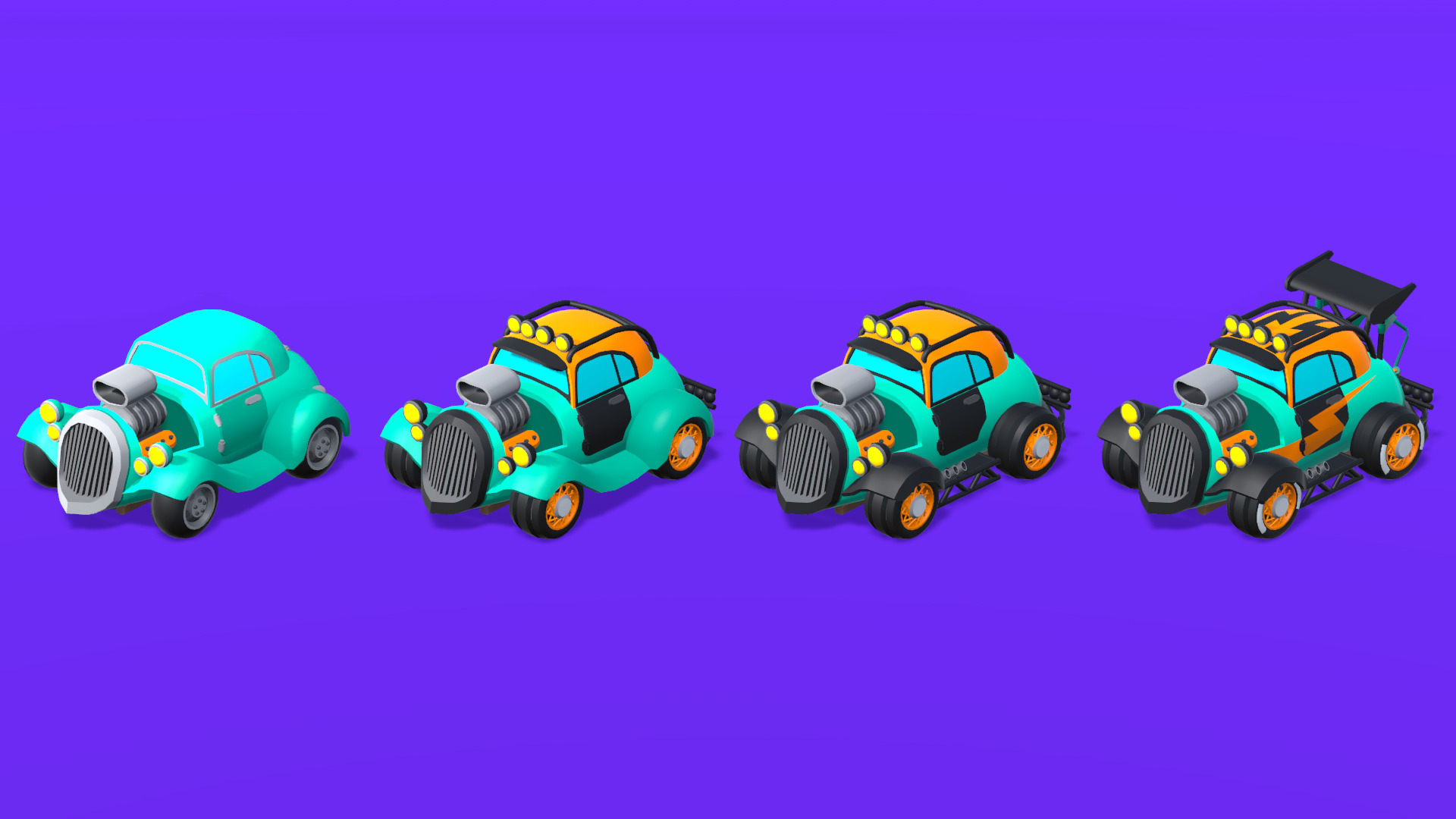 Vehicles Full Pack - Low Poly Cars - 100 Cars Low-poly 3D model_21