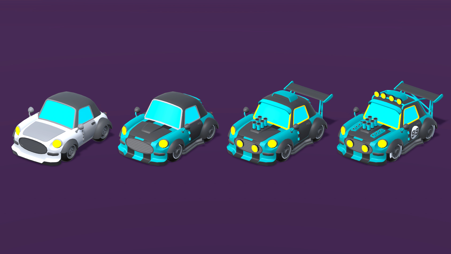 Vehicles Full Pack - Low Poly Cars - 100 Cars Low-poly 3D model_15