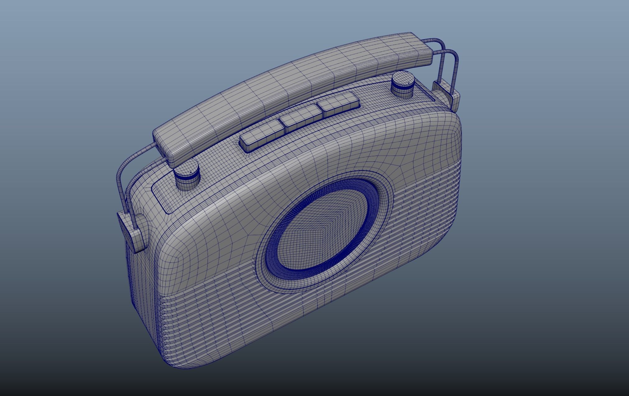 Radio 3D model_19