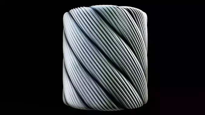 Seamless PBR steel rope material  Texture