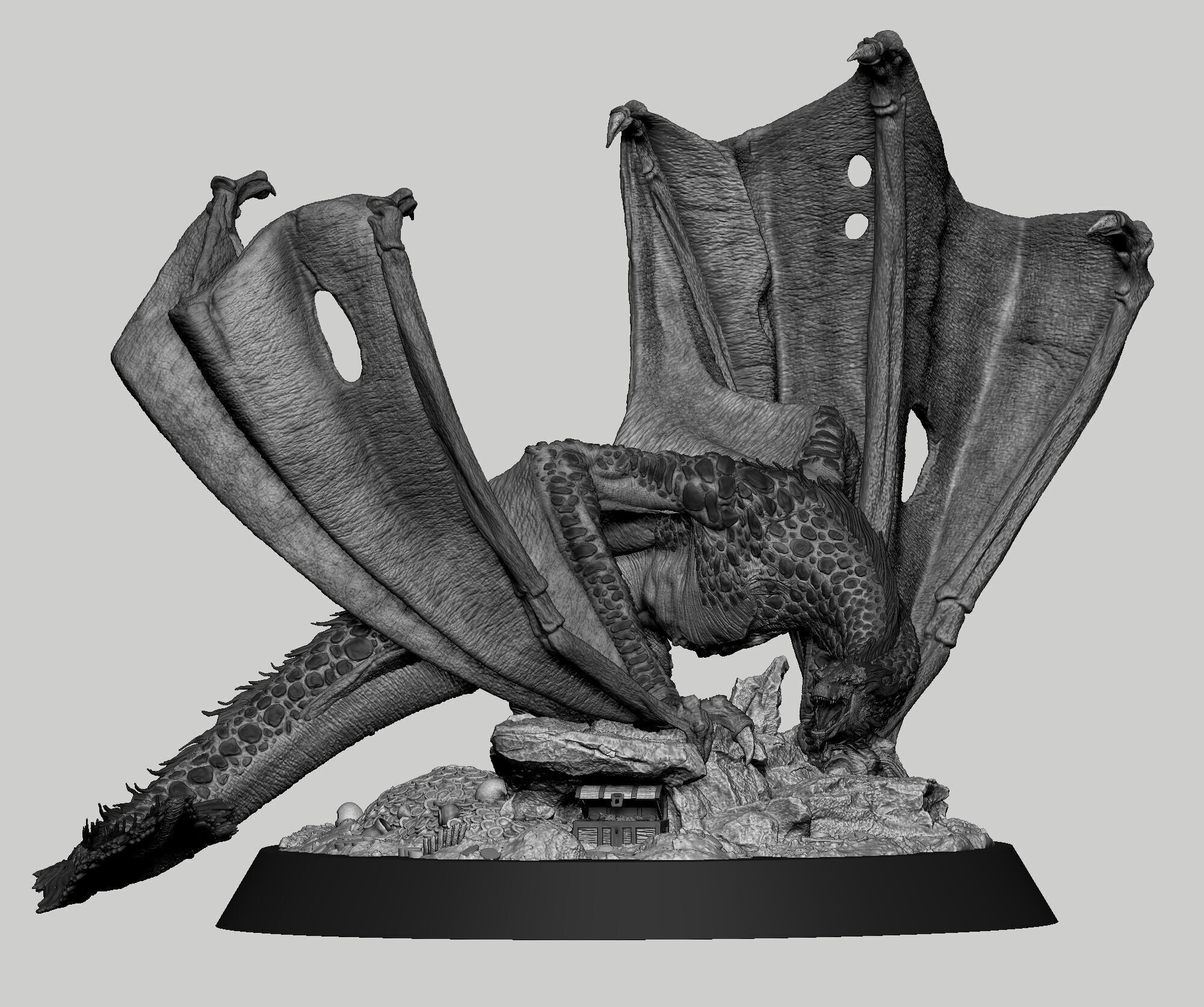 wyvern dragon 3D print model_3