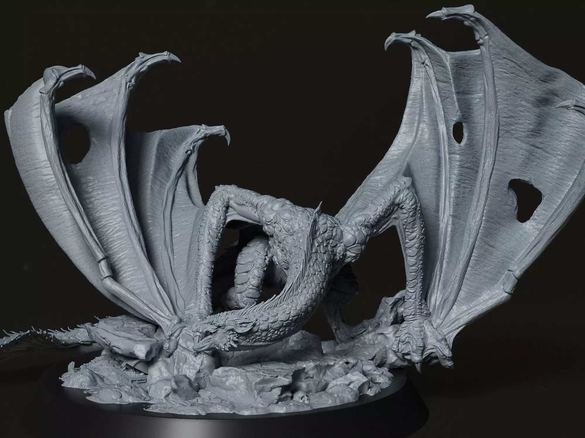 wyvern dragon 3D print model_0