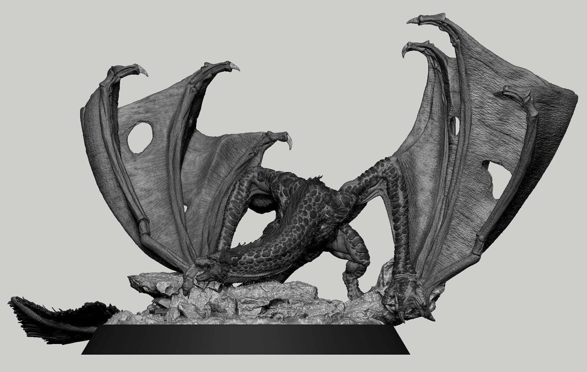 wyvern dragon 3D print model_2