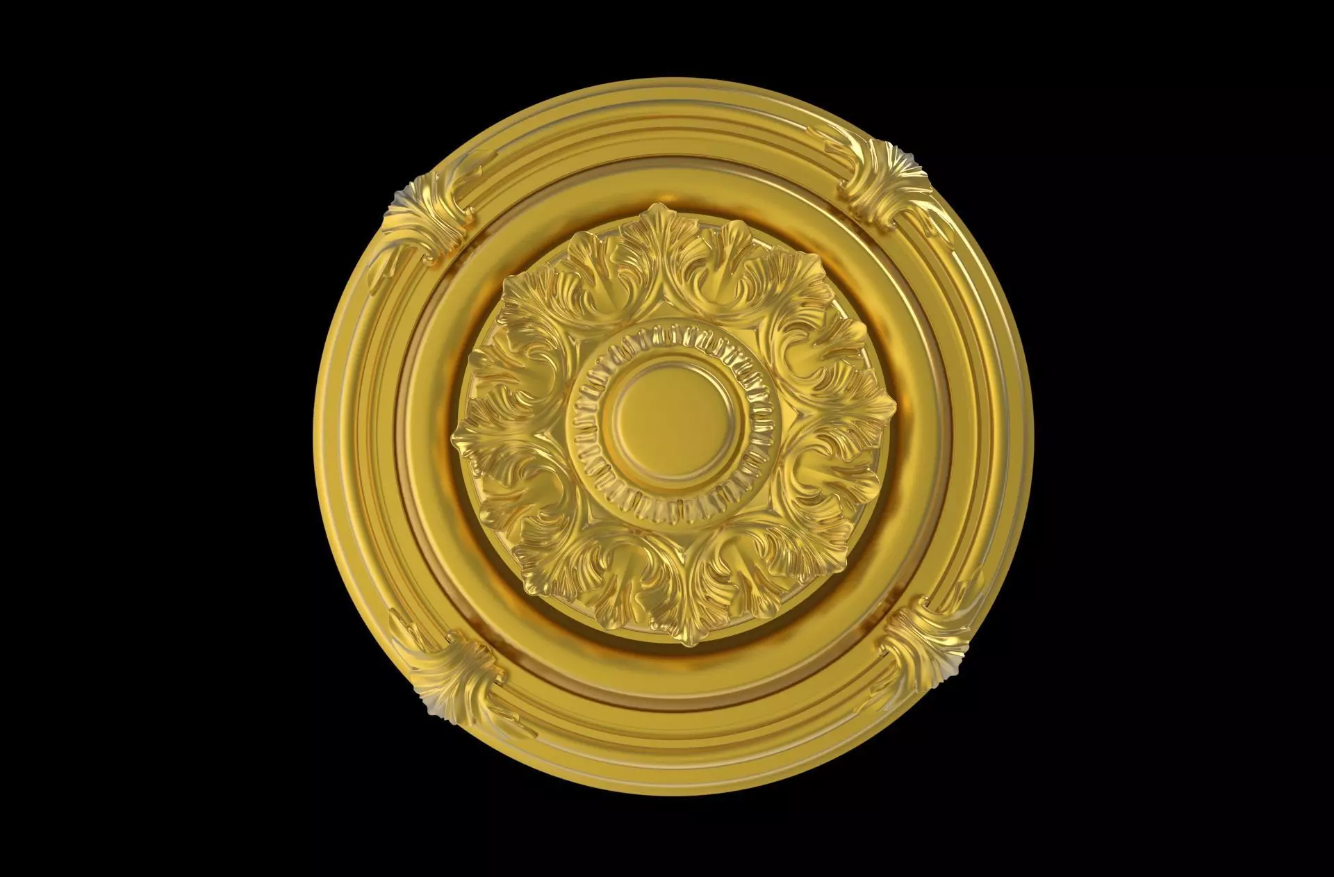 Ceiling Plate Light base Cover ornament 3d model classic 3D model