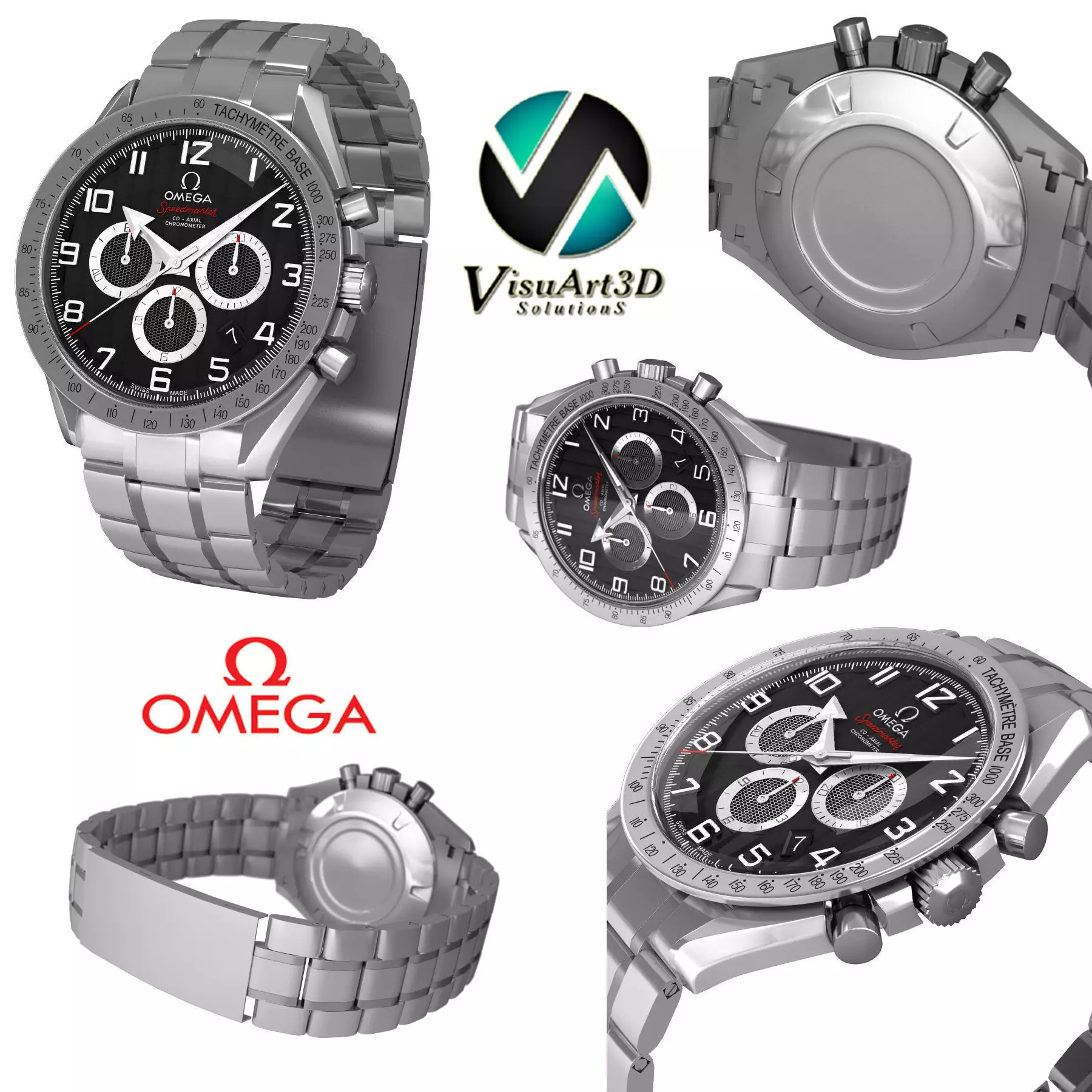 Omega Speedmaster Broad Arrow 3D model_0