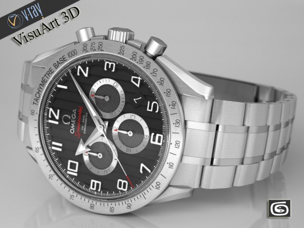 Omega Speedmaster Broad Arrow 3D model_6