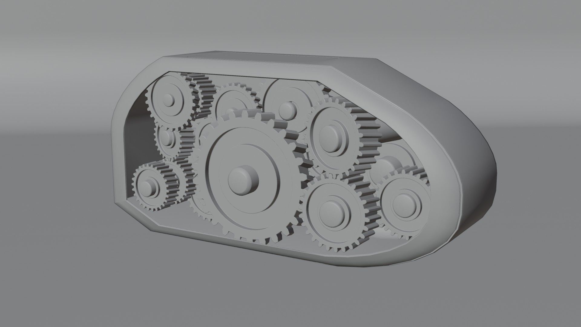 gear box Low-poly 3D model_12