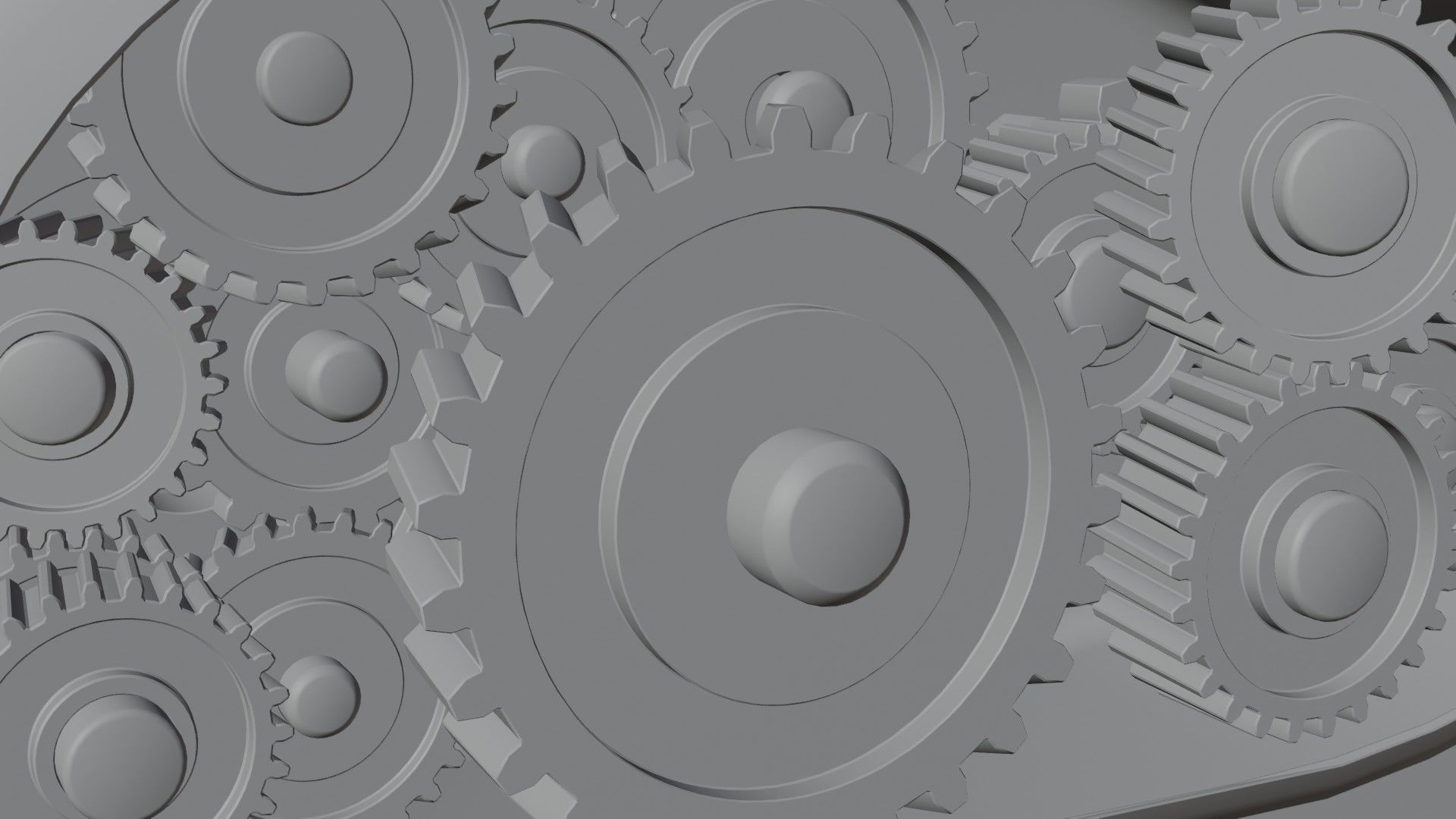 gear box Low-poly 3D model_7