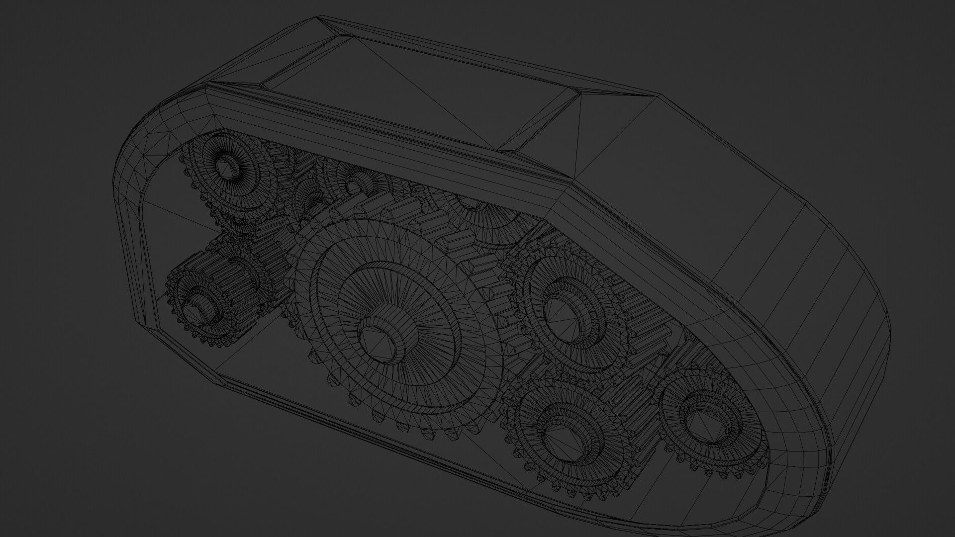 gear box Low-poly 3D model_22