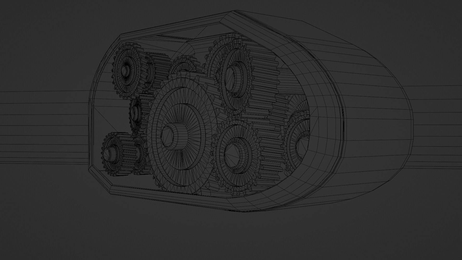gear box Low-poly 3D model_21
